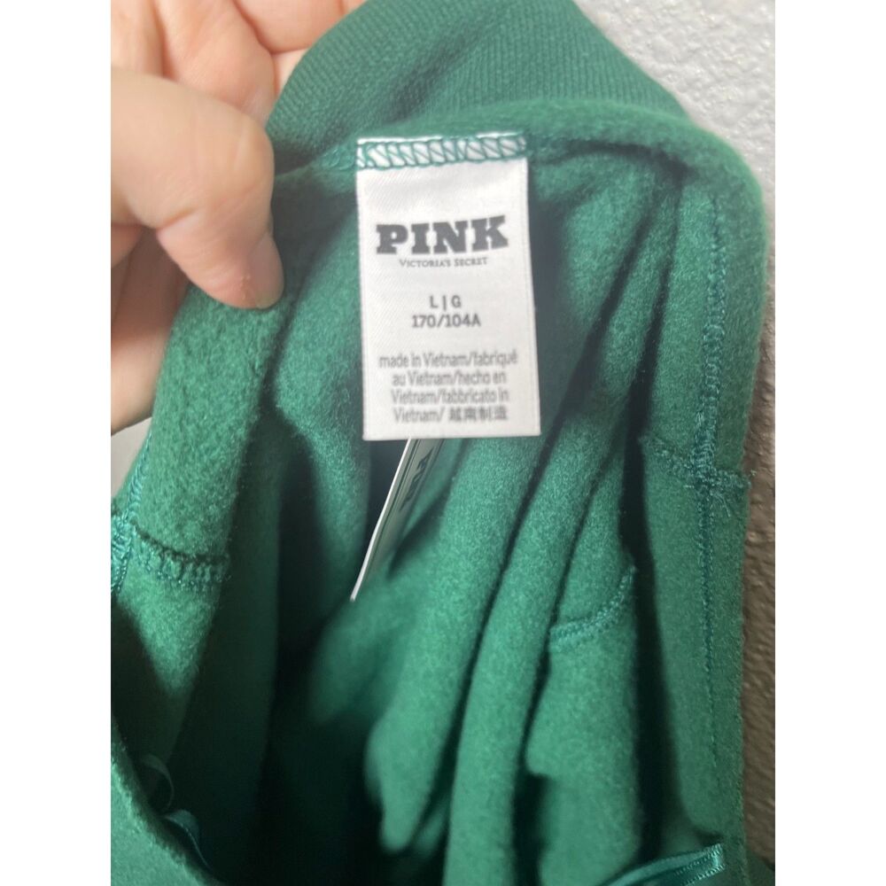 VS PINK Campus Fleece Off-The-Shoulder Sweatshirt and sweatpants set Size M&L - Picture 5 of 6